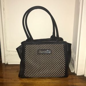 Calvin Klein black and white tote